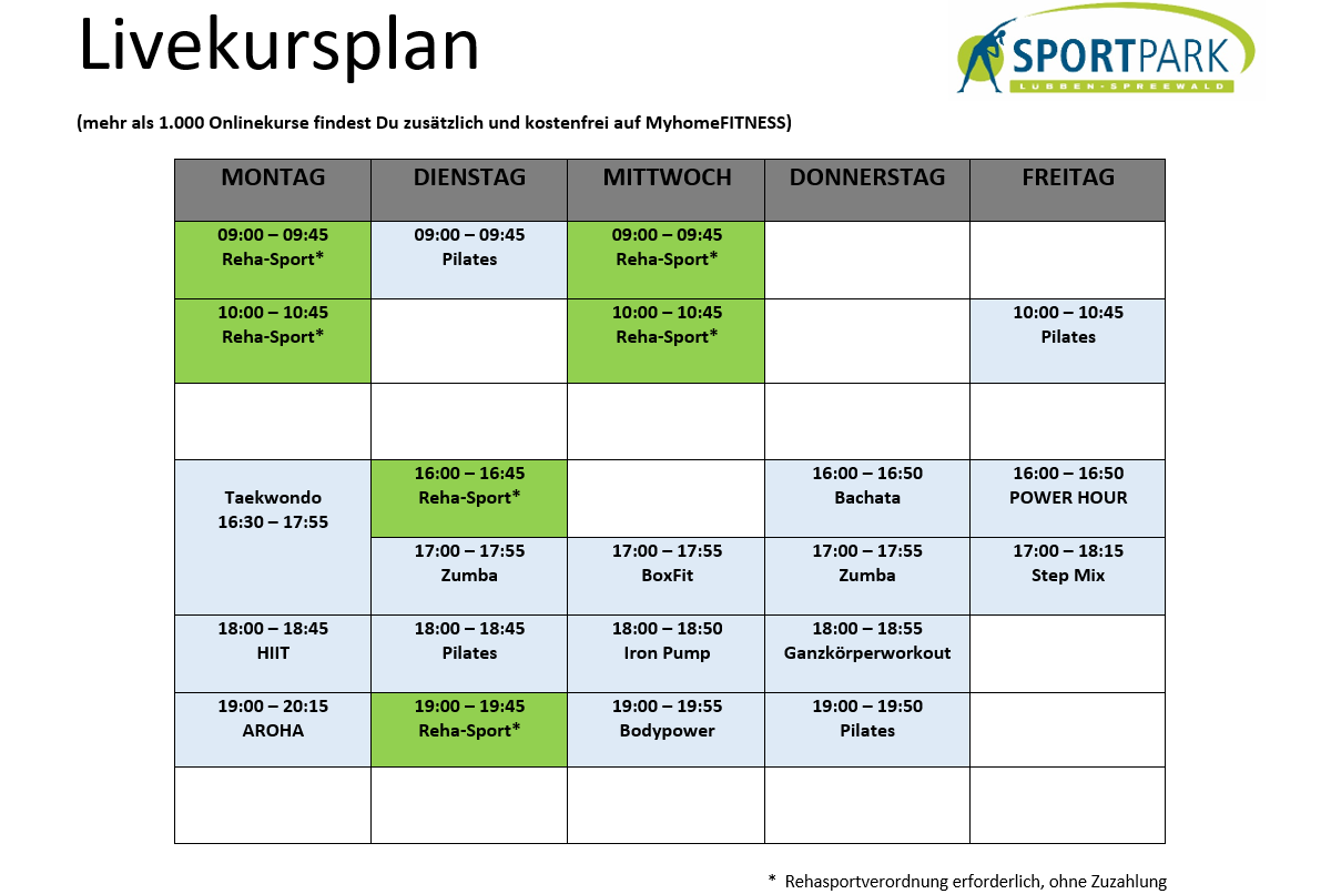KursplanLuebben1025 Sportpark Lübben